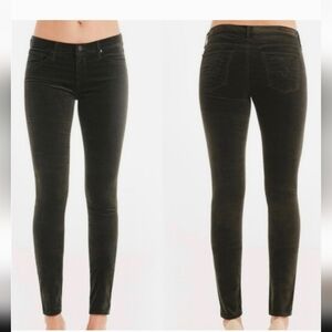 AG super skinny the legging dark olive